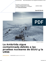 La Antartida Contaminada Por Pruebas Nucleares