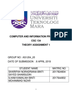 Theory Assignment 1 Csc134