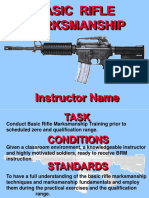 Basic Rifle Marksmanship: Instructor Name