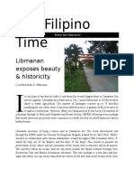 The Filipino Time: Libmanan Exposes Beauty & Historicity