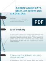 Manajemen Sumber Daya Air Bersih, Air Minum