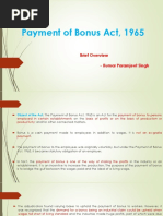 Payment of Bonus Act, 1965