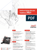 Instrucciones de Uso: Teléfono 7821