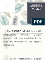 The ASSURE Model for Effective Teaching