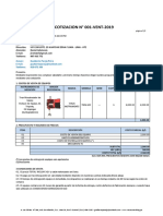 Cotización equipos medición gases 2 mil