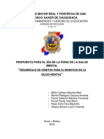 Desarrollo de Hábitos para El Beneficio de La Salud Mental