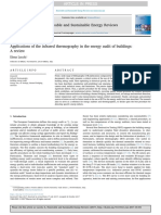 Applications of The Infrared Thermography in The Energy Audit of Buildings - A Review