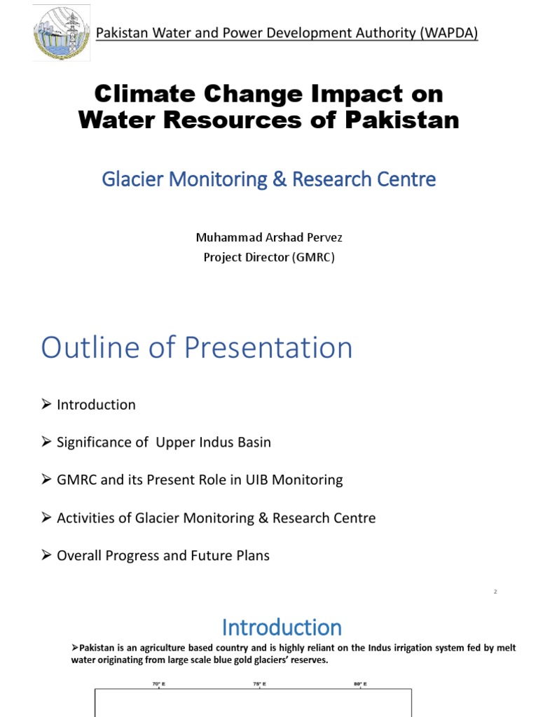 Climate Change Impact On Water Resources of Pakistan, WAPDA Pakistan ...