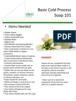 Basic Cold Process Soap 101: - Items Needed