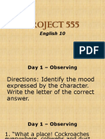 PROJECT 555 - Observing (Day1)