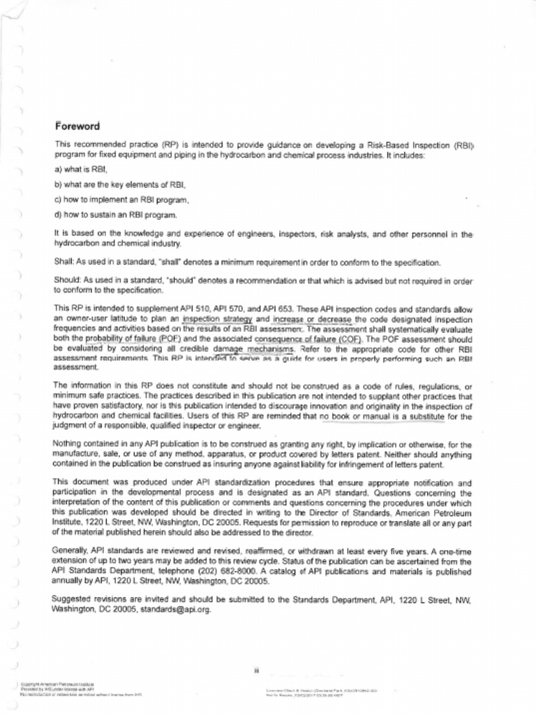 API-580 Schulungsunterlagen