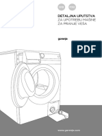 Uputstvo Za Mašinu Gorenje W7403 PDF