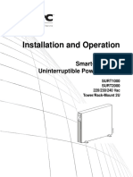 Installation and Operation: Smart-UPS RT Uninterruptible Power Supply