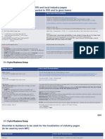 Checklist To Be Used Both On WW and Local Industry Pages Issues Identified Here To Be Reported To WW and To Geos Teams