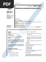 NBR 12898 - Relatorio de Acidente de Transito (RAT)