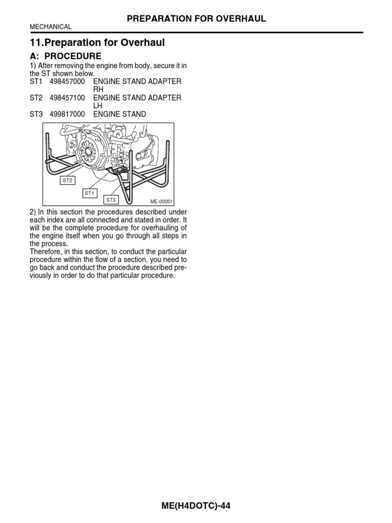 Preparation For Overhaul PDF | PDF | Technology & Engineering