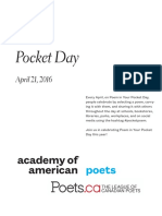 Poem in Your Pocket Day: April 21, 2016