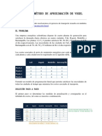 Ejemplo Del Método de Aproximación de Vogel