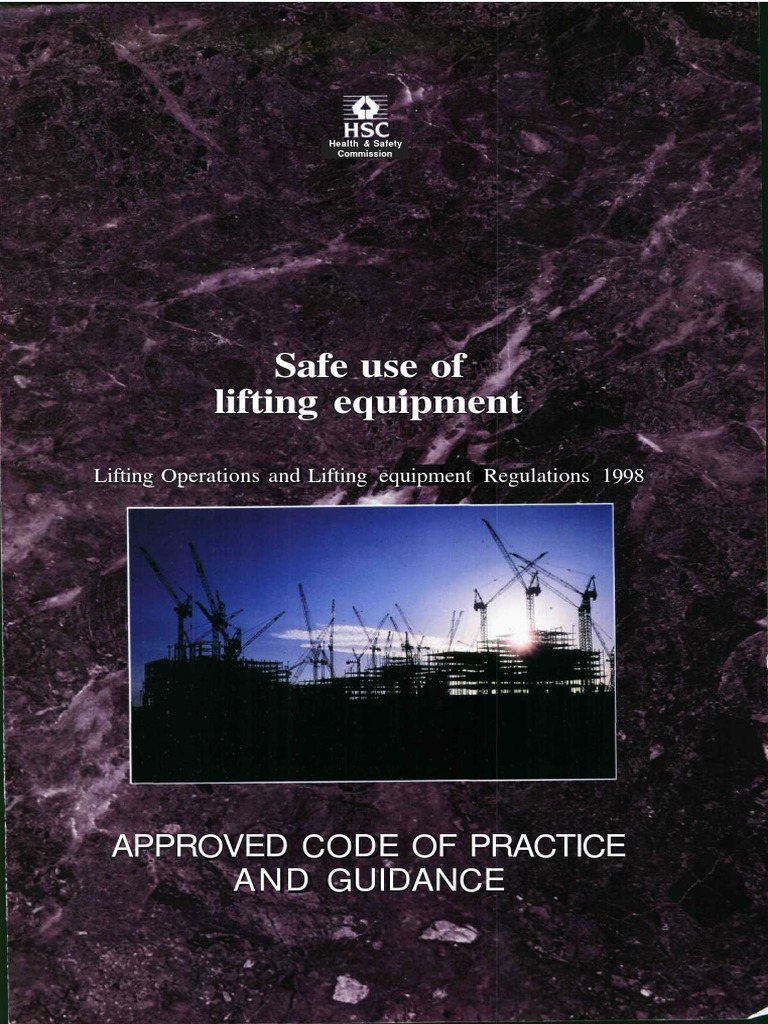 HSE Safe Use of Lifting Equipment Lifting PDF Business