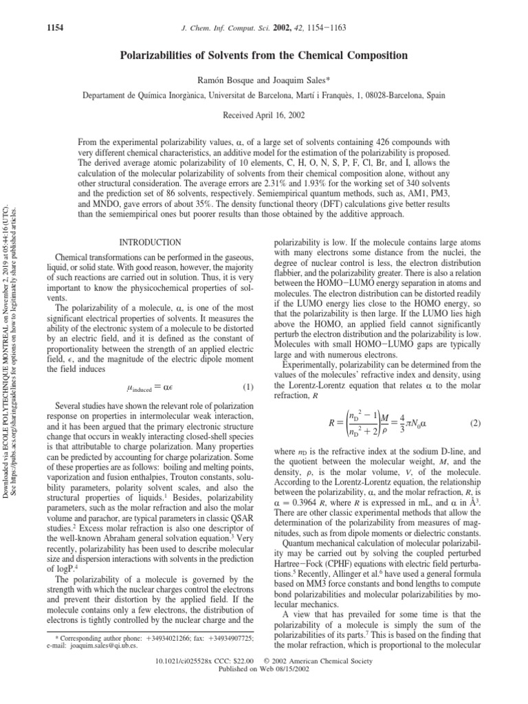 Formamida PDF | PDF | Computational Chemistry | Molecules
