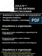 Aula 1 Arquitetura, Organização