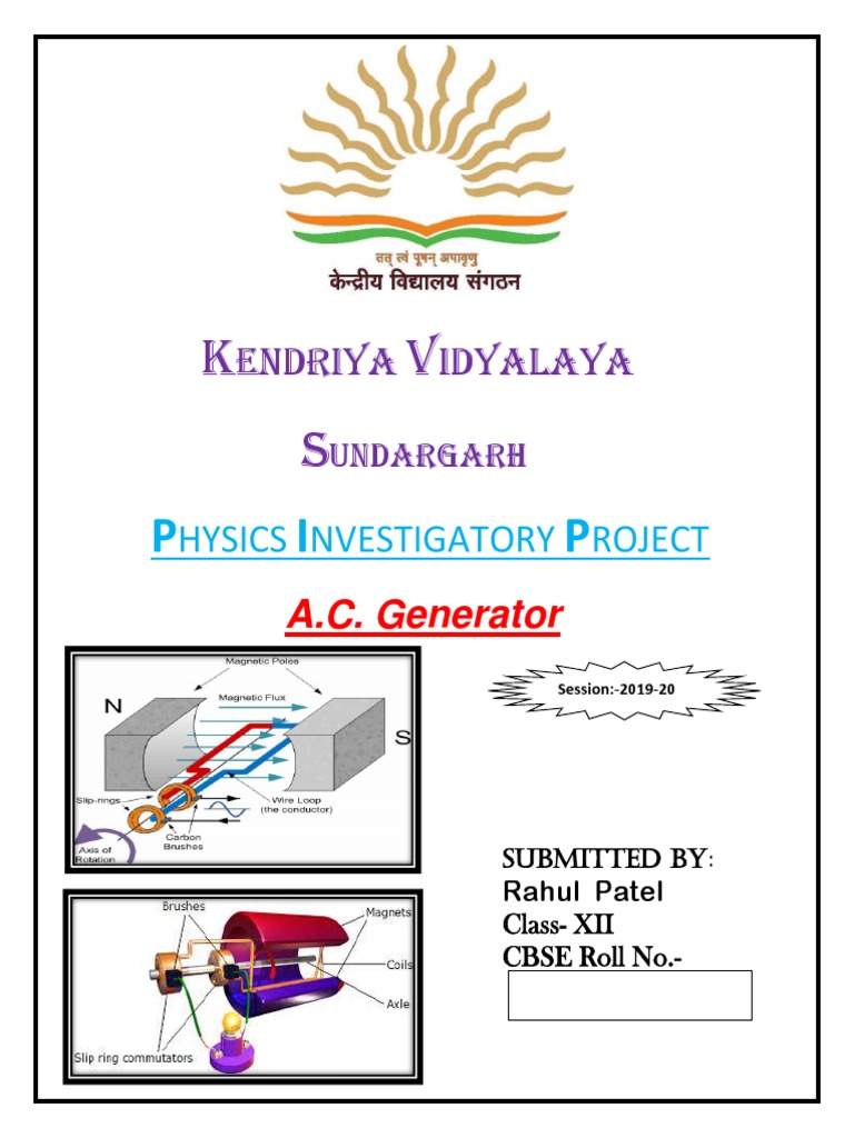 Ac Generator Pdf Electric Generator Electrical Components