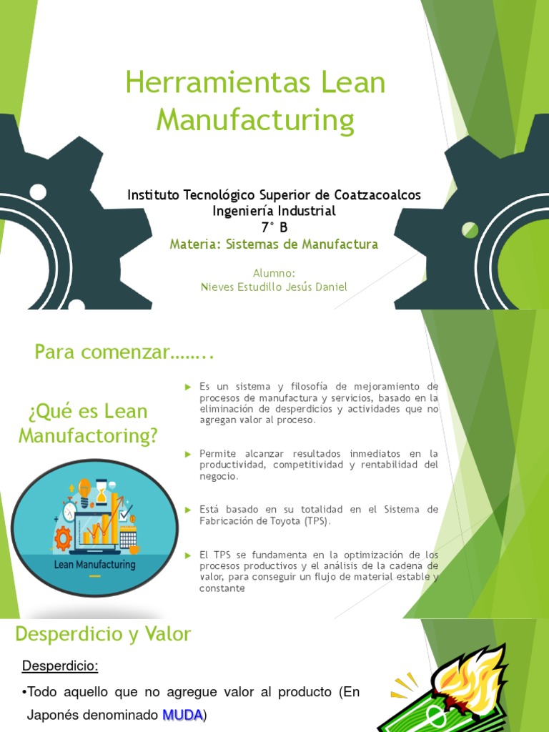 Herramientas de Lean Manufacturing | PDF | Producción y fabricación ...