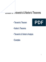 Lecture 8. Thévenin's & Norton's Theorems