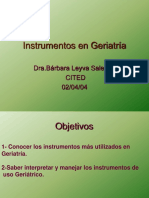 Instrumentos en Geriatria