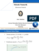 Metode Numerik - Diferensiasi Numerik PDF