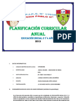 Planificación Curricular Anual - Inicial - 3 y 4 Años