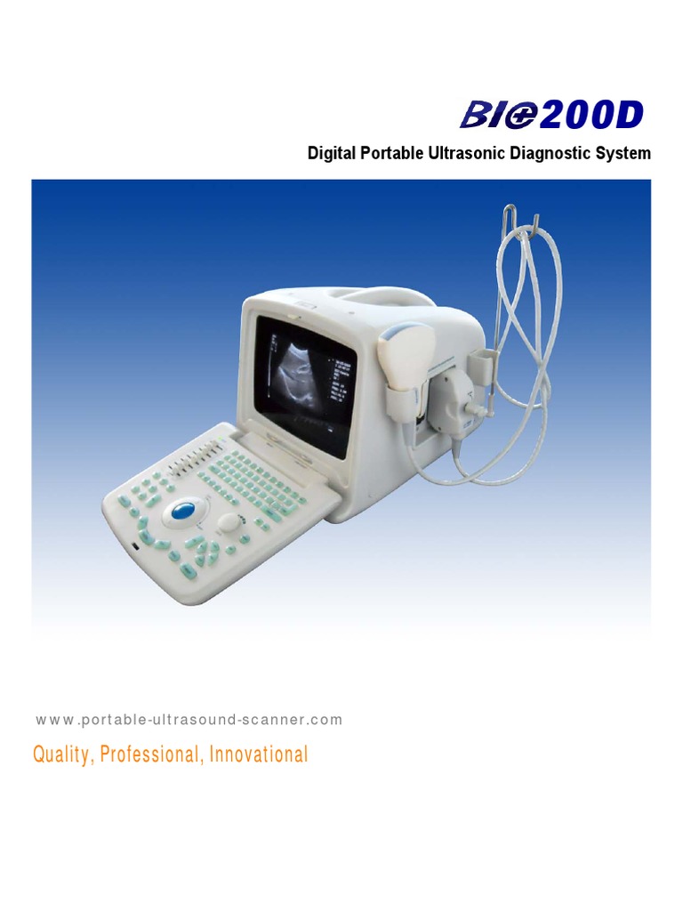 BIO - 200D Digital Portable Ultrasonic Diagnostic System | PDF ...
