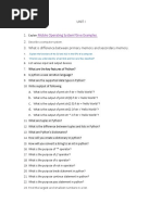 Python Viva Questions and Answers | PDF | Python (Programming Language ...