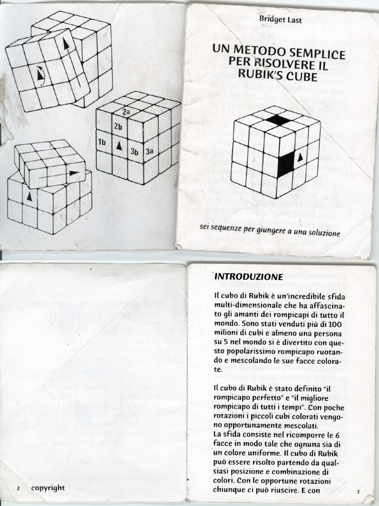 Soluzione Cubo Di Rubik PDF PDF