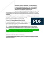 Personas Que Prestan Servicios Técnicos o Profesionales A Consultor Individual