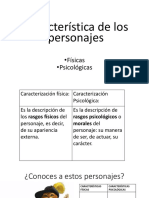 Caracteristica de Los Personajes