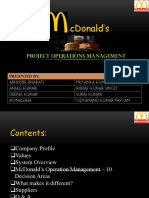Cdonald'S: Project Operations Management