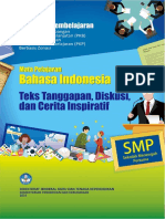 Paket Unit Pembelajaran 6 Bahasa Indonesia Teks Tanggapan, Diskusi, Dan Cerita Inspiratif Final TTD PDF
