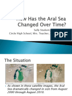 Aral Sea Shrinking at Steady Rate