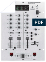 Behringer DX626 Mixer PDF