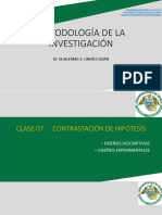 CLASE 7 Diseños de Contrastación 2019