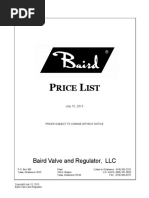 BairdPriceList71513 PDF