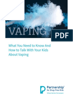 What You Need to Know and How to Talk to Your Kids About Vaping Guide Partnership for Drug Free Kids