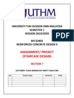 Assignment/ Project (Staircase Design)