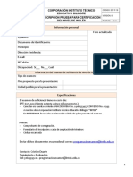 Sef-f-18 Inscripción Prueba Para Certificacion Del Nivel de Inglés