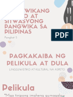 Wika, Wikang Filipino at Sitwasyong Pangwika Sa Pilipinas: Pangkat 5