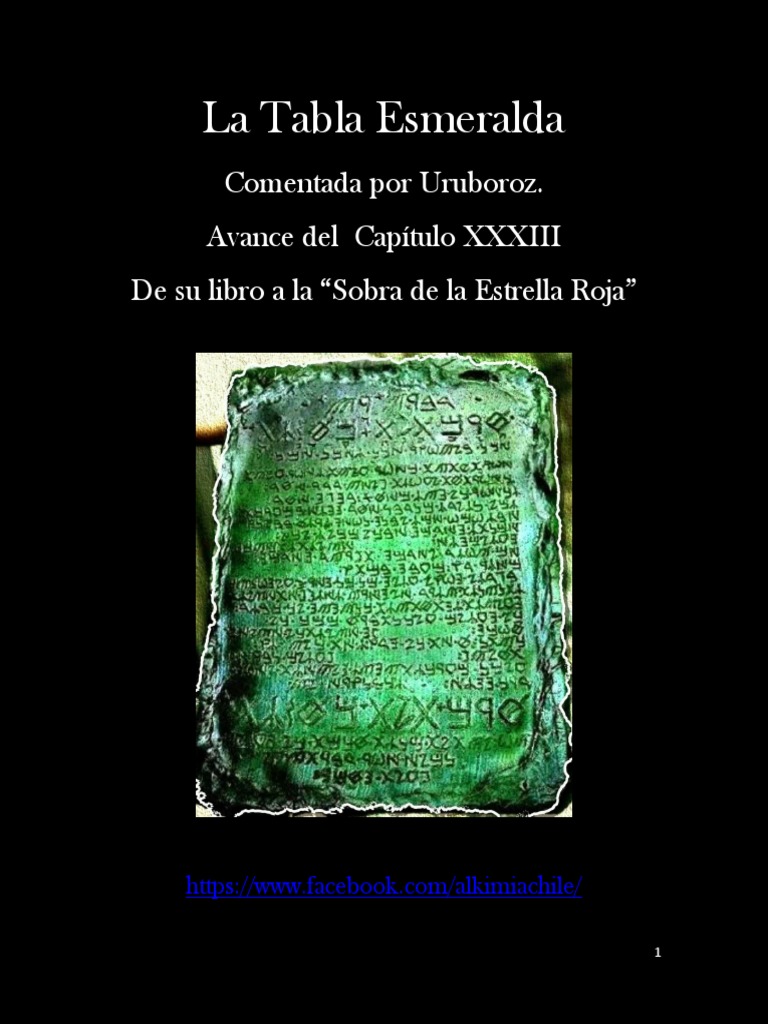 la tabla esmeralda v10 primera parte.pdf Hermes Trismegisto Alquimia