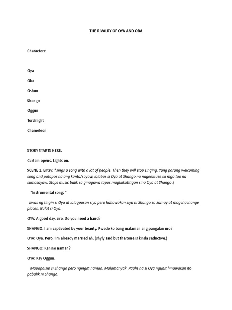 Script African Mythology | PDF | Santería