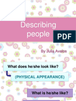 Describing People Adjectives