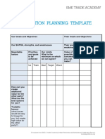 Negotiation Planning Template PDF